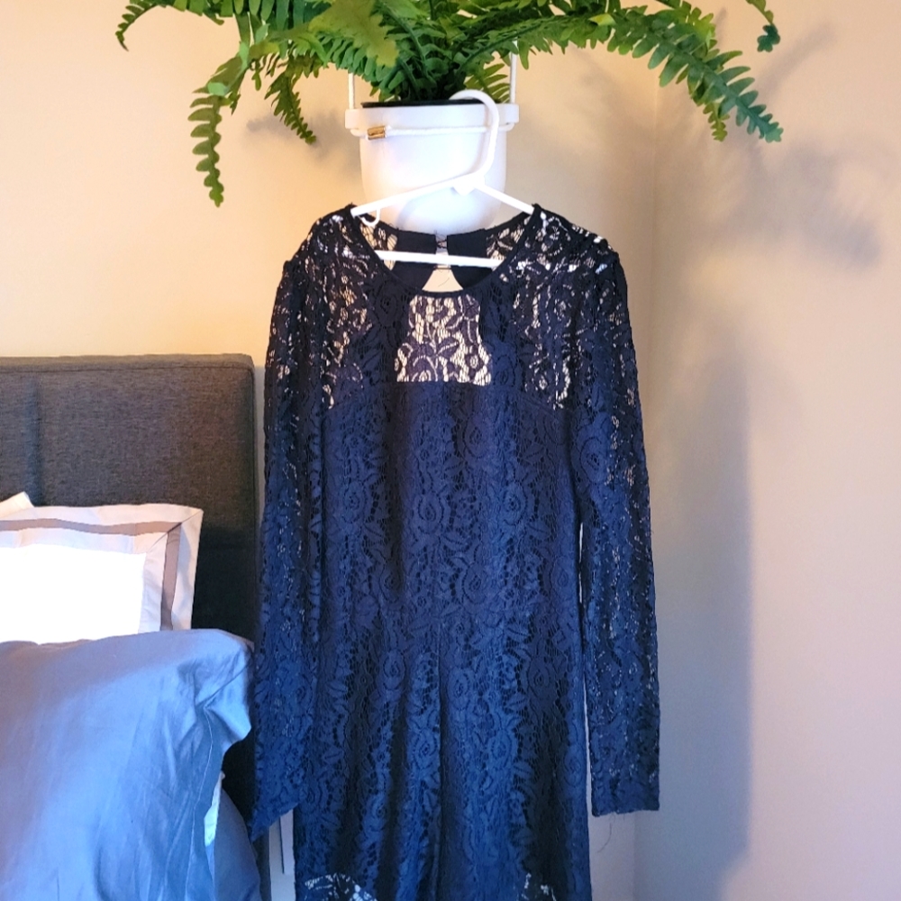 Black lace romper